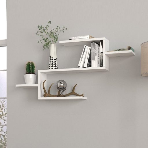 Falipolc 104x49,4x14,5cm fehér