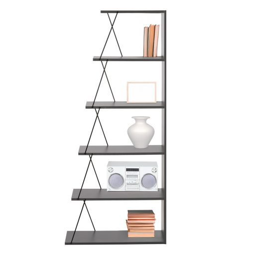 Könyvespolc 150x50x22, antracit