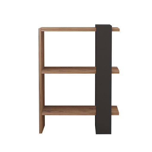 Könyvespolc 70x51,8x25 antracit-tölgy