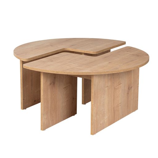 Kerek dohányzóasztal 90x41cm, tölgy