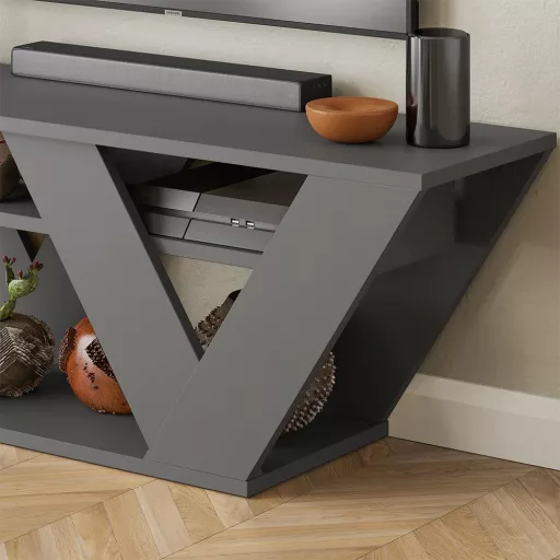 Tv asztal 110x40x30cm, antracit