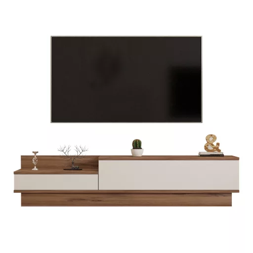 TV állvány 160x35x35cm, fehér- fenyő