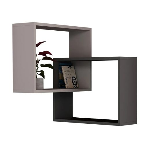 2 db-os falipolc szett, világos mokka-antracit