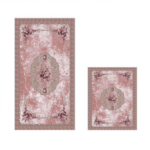 2db-os fürdőszoba szőnyeg szett, púder