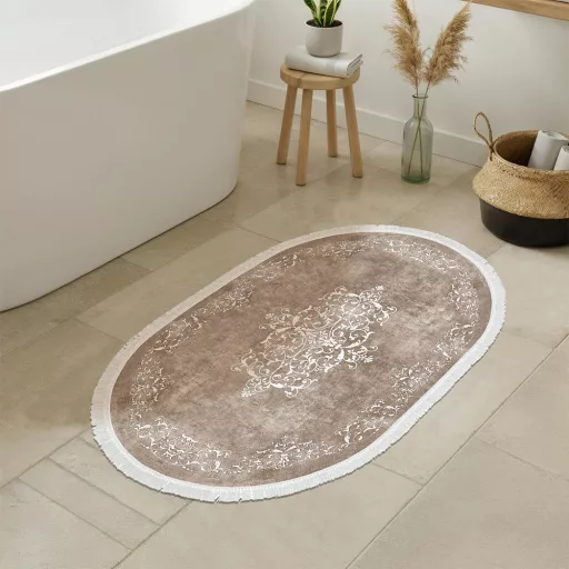 2db-os fürdőszoba szőnyeg szett, bézs