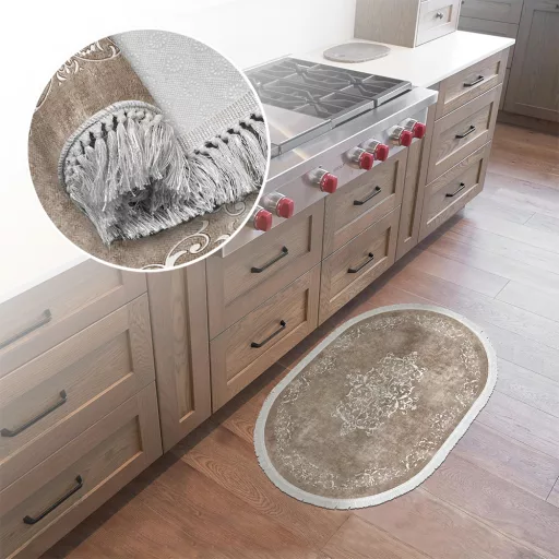 2db-os fürdőszoba szőnyeg szett, bézs