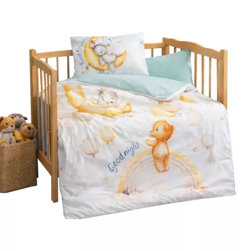 4 részes gyermek ágyneműszett 100x150cm, macis