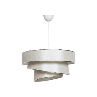 Spirál mennyezeti lámpa, bézs-ezüst