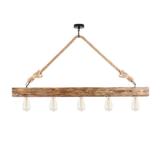 Vintage fa mennyezeti lámpa