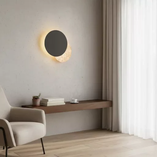 Nap–Hold design fali lámpa