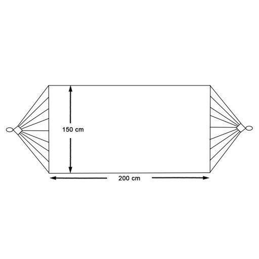 Kétszemélyes függőágy-szürke