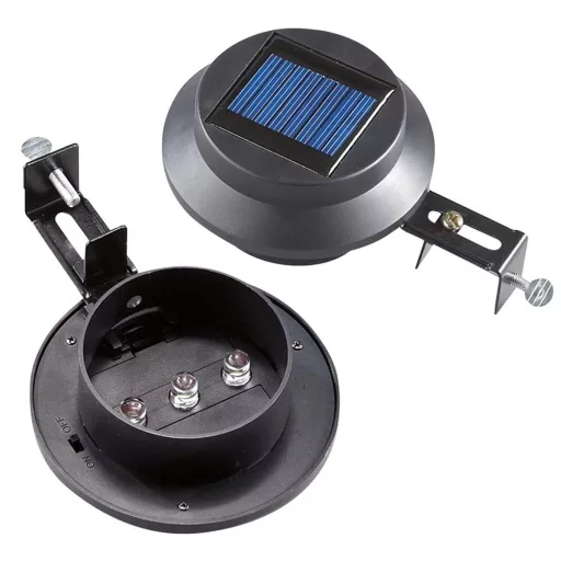 Napelemes lámpa választható színben-fekete