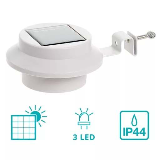 Napelemes lámpa választható színben-fehér