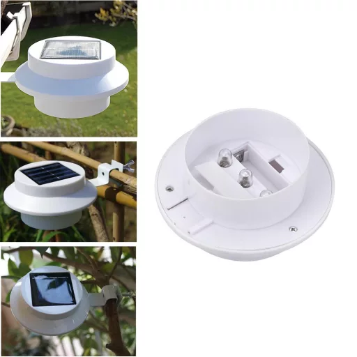 Napelemes lámpa választható színben-fehér