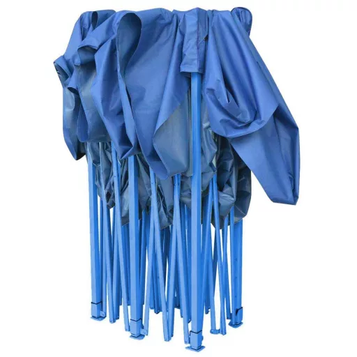 Összecsukható kerti pavilon több típusban-2,9x2,9 méteres-kék-pavilon