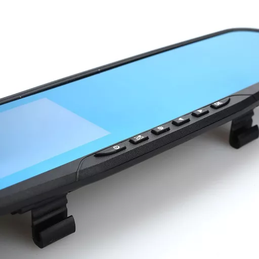 Visszapillantó tükörbe épített eseményrögzítő kamera és tolatókamera, magyar menüs