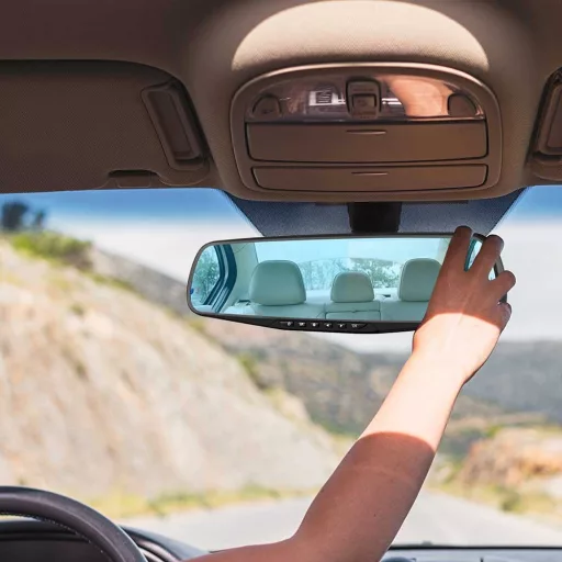 Visszapillantó tükörbe épített eseményrögzítő kamera és tolatókamera, magyar menüs