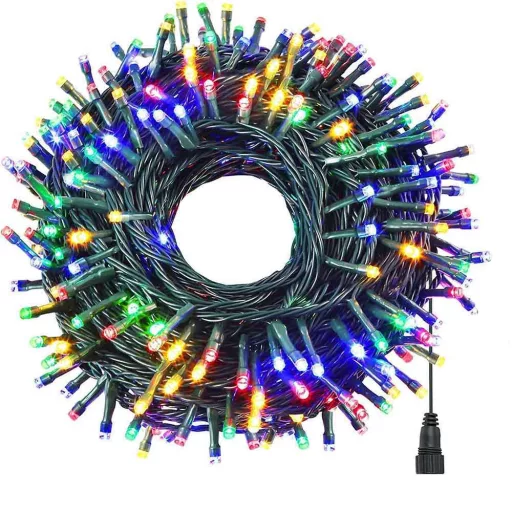 LED fényfüzér választható méretben és színben-120 LED-es-színes