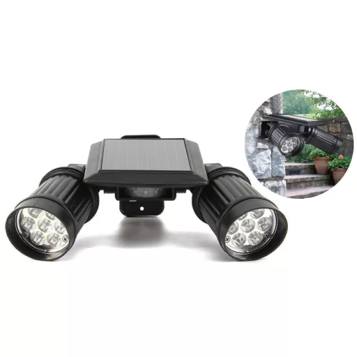 Kétágú szolár LED lámpa mozgásérzékelővel