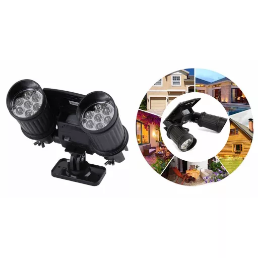 Kétágú szolár LED lámpa mozgásérzékelővel