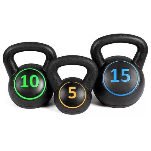 3 db-os kettlebell szett - 2.3/4.5/6.7 kg (5/10/15 lbs)