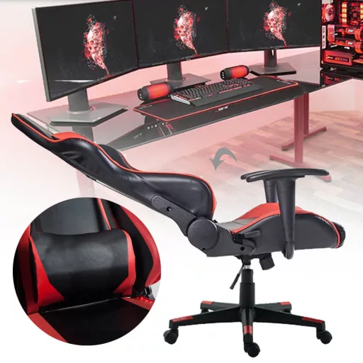 Gamer szék több színben  - pro-piros