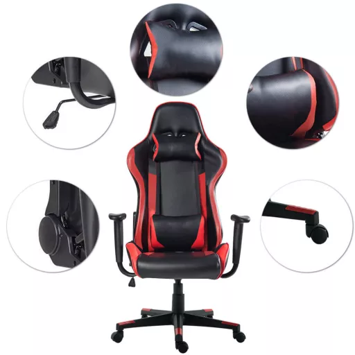 Gamer szék több színben  - pro-piros