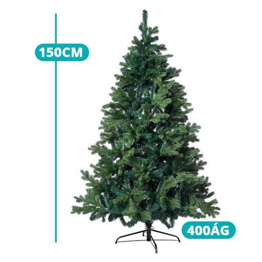 3D műfenyő fém talppal, több méretben-150 cm