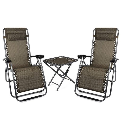 2 db zéró gravitáció kerti szék asztallal