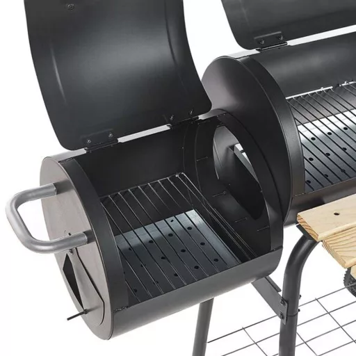 2in1 faszenes BBQ grill és smoker 