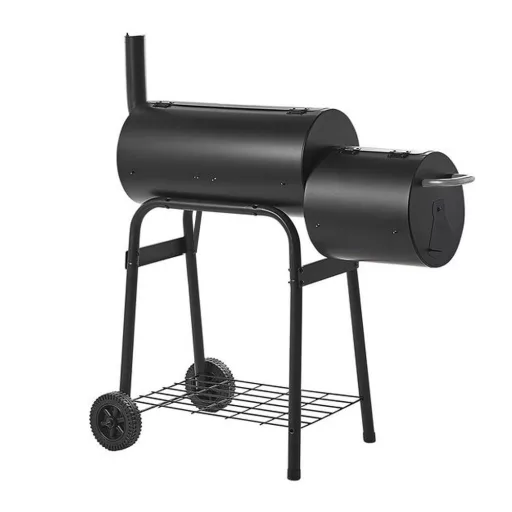 2in1 faszenes BBQ grill és smoker 