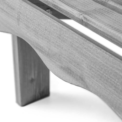 Fa kerti szék, szürke