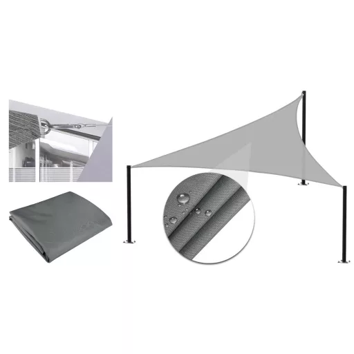 Szögletes napvitorla, 3,6 méteres, több típusban