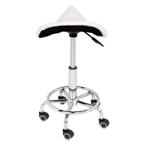 Nyerges, gurulós kozmetikai szék-fehér