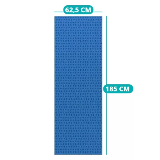 Csúszásgátlós jógatörölköző ajándék táskával-kék