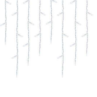  LED-es jégcsap fényfüggöny 2 méretben, hidegfehér-230 LED-del