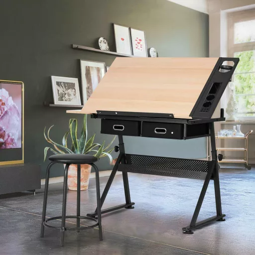 Dönthető rajzasztal ajándék székkel