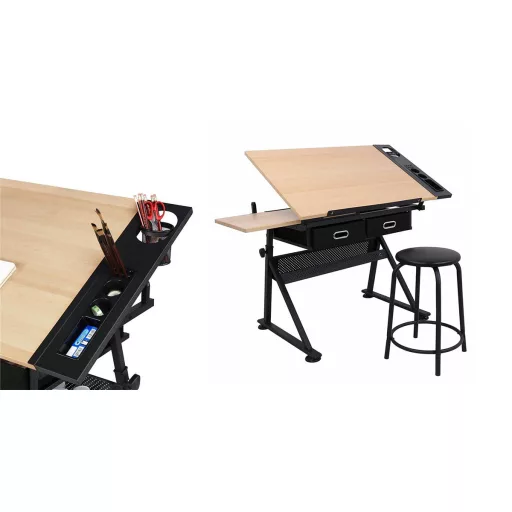 Dönthető rajzasztal ajándék székkel