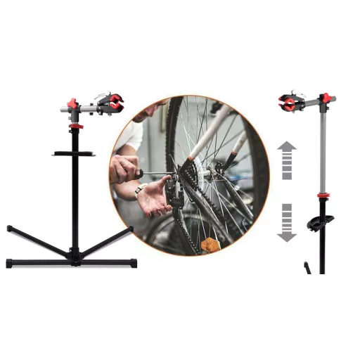 Kerékpár javító állvány ajándék szerszámtartóval