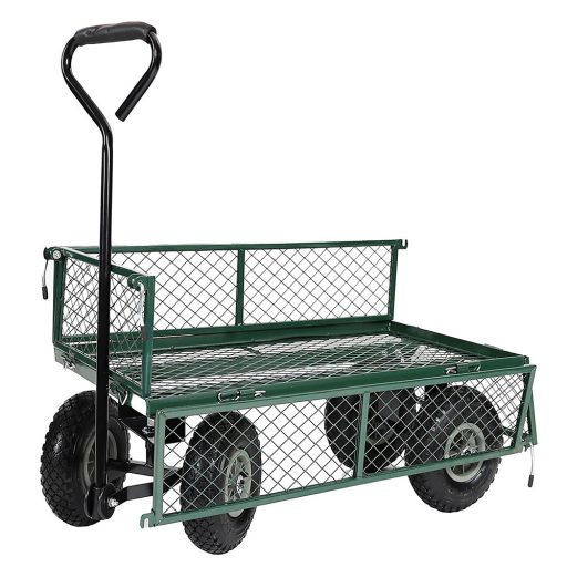 Fém kerti kézikocsi, 300 kg teherbírással