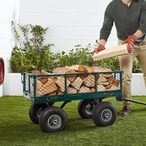 Fém kerti kézikocsi, 300 kg teherbírással