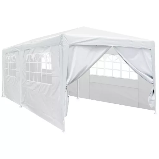 Party sátor fehér színben, 3 méretben-3x6 méteres