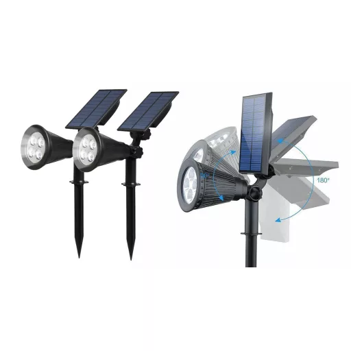 2 db-os napelemes épület díszvilágítás