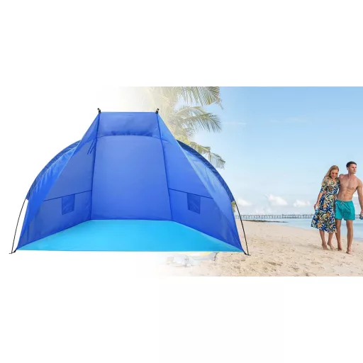 Félsátor kék színben