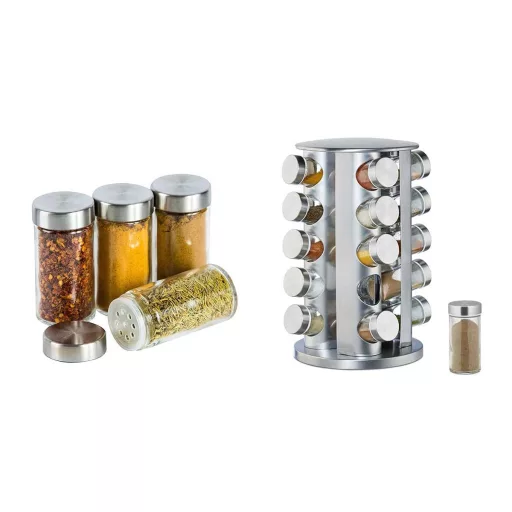 20db-os fűszertartó állvány, forgatható
