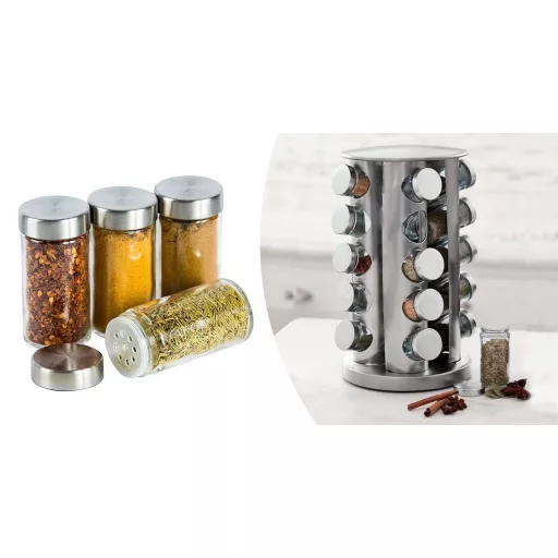 20db-os fűszertartó állvány, forgatható