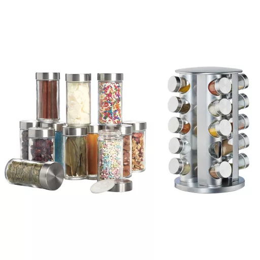 20db-os fűszertartó állvány, forgatható