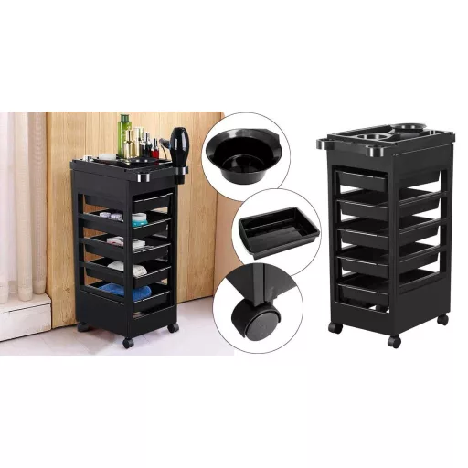 Fodrászkocsi 5 fiókkal