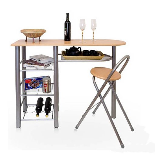 Konyhai bárszett 2 db székkel és asztallal