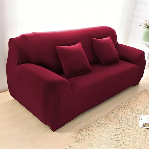 Fotel-, és kanapévédő huzat több típusban-2 személyes kanapéhoz-bordó